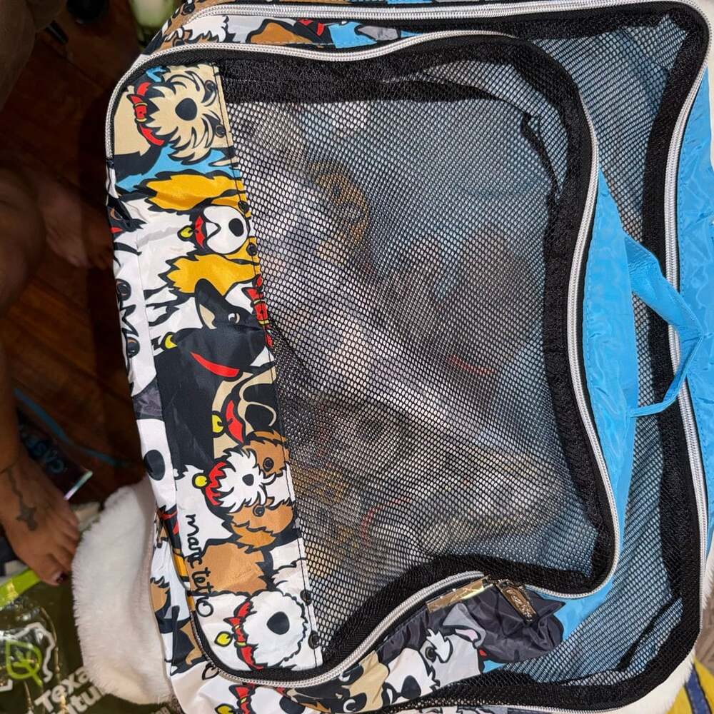 Marc Tetro Dog Print Mesh Travel Packing Cube Organizer